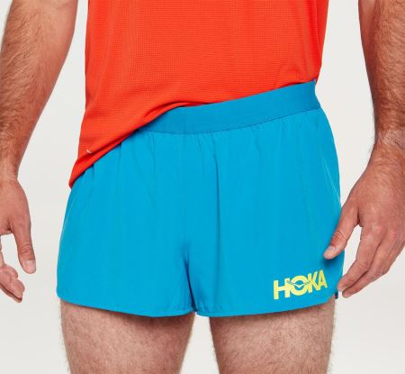 Hoka One One Performance Woven 2" Short Barbati - Pantaloni Scurti Albastri | RO-3M1VWgs